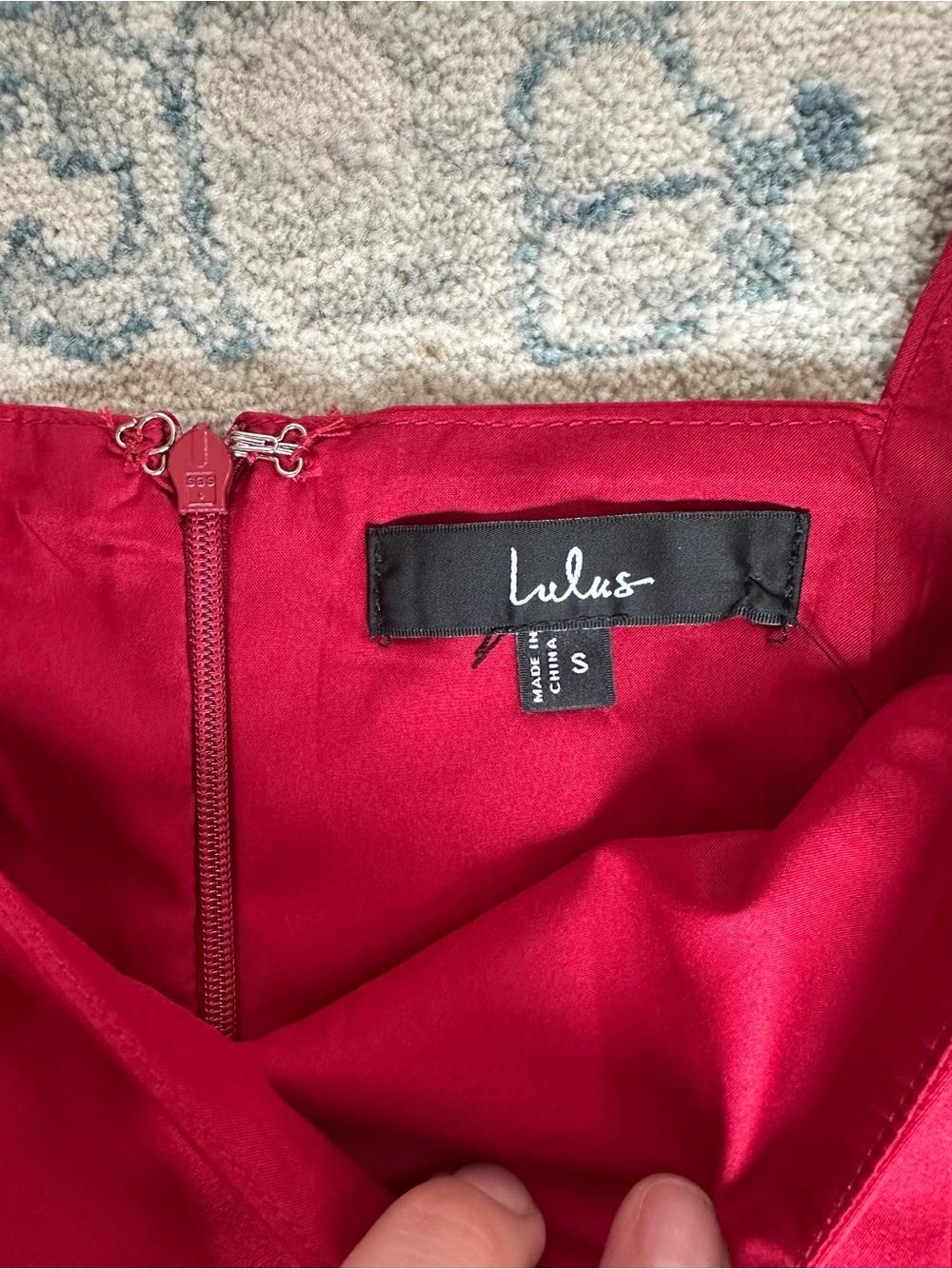 NWT Lulus Red Satin Mini Dress Small Bow Tie Straps Christmas Holiday Party - Picture 5 of 7